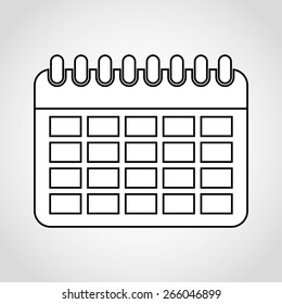 calendar icon design, vector illustration eps10 graphic 