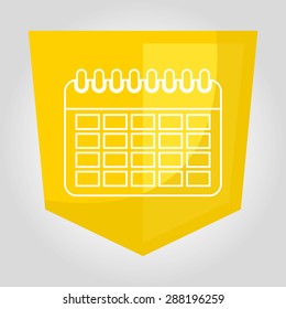 calendar  icon design, vector illustration eps10 graphic 
