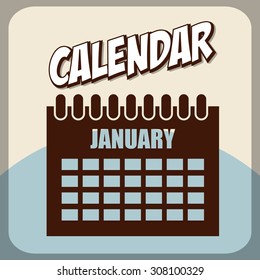 calendar icon design, vector illustration eps10 graphic 
