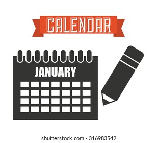 calendar icon design, vector illustration eps10 graphic 