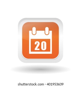 calendar icon design, vector illustration