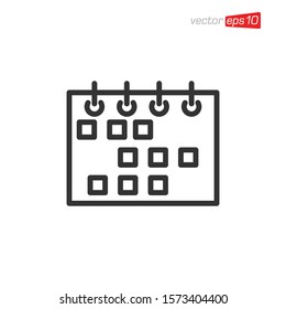 Calendar Icon Design Vector Template