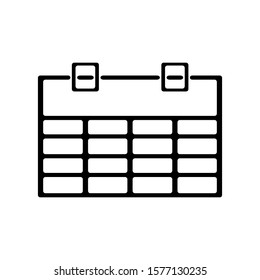 calendar icon design vector template