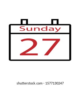 calendar icon design vector template