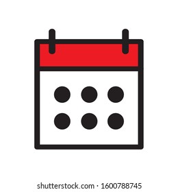 calendar icon design vector template