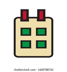 calendar icon design vector template