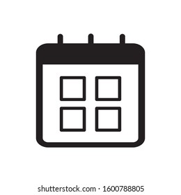 calendar icon design vector template
