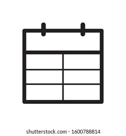 calendar icon design vector template