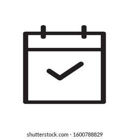 calendar icon design vector template