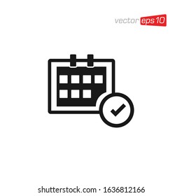 Calendar Icon Design Vector Template