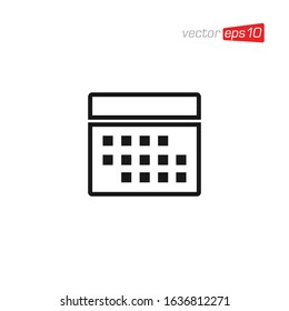 Calendar Icon Design Vector Template