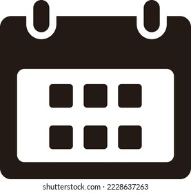 Calendar icon design for website assets, flyer, calendar, invitation, and more