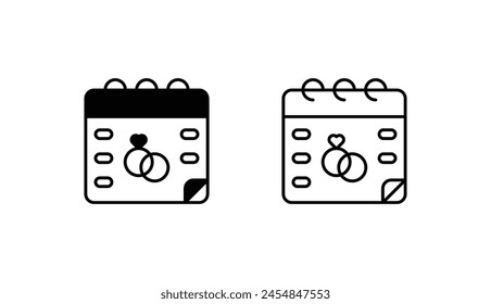 Calendar icon design with white background stock illustration