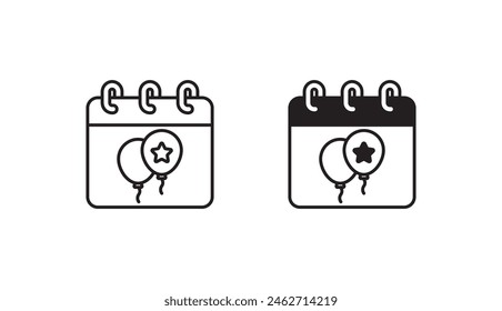 Kalender-Icon-Design mit weißem Hintergrund Stock-Illustration