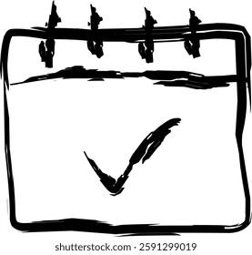 calendar icon in Doodle style