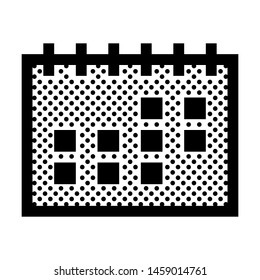 Calendar Icon with Dots Style
