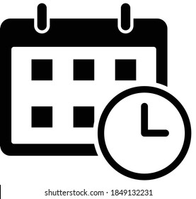 Calendar Icon. Due Date Icon.