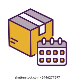 Icono de calendario Ilustración vectorial de acciones editable