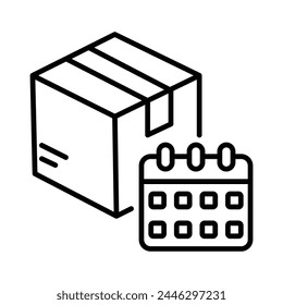 Calendar icon editable stock vector illustration
