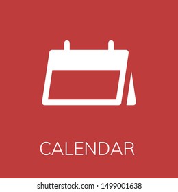  Calendar icon. Editable  Calendar icon for web or mobile.