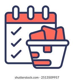 Elemento de icono de calendario para diseño