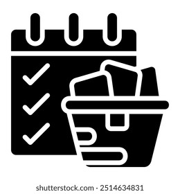 Elemento de icono de calendario para diseño