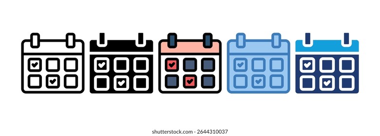 Elemento de icono de calendario para diseño