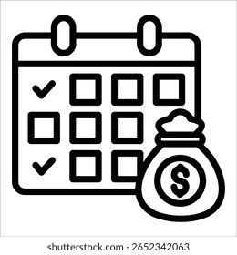 Calendar Icon Element For Design