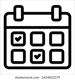 Calendar Icon Element For Design