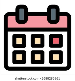 Elemento de icono de calendario para diseño
