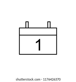 the calendar icon. Element of education for mobile concept and web apps icon. Thin line icon for website design and development, app development. Premium icon