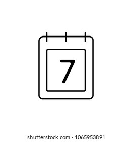 the calendar icon. Element of simple icon for websites, web design, mobile app, info graphics. Thin line icon for website design and development, app development  on white background