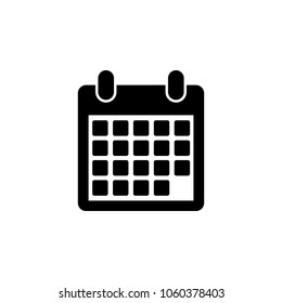 the calendar icon. Element of time managment illustration. Premium quality graphic design icon. Signs and symbols collection icon for websites, web design, mobile app on white background