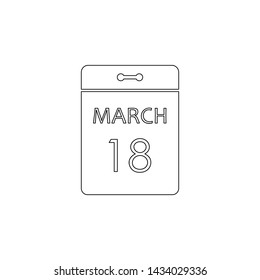 the calendar icon. Element of web for mobile concept and web apps icon. Outline, thin line icon for website design and development, app development