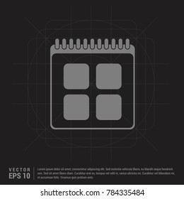 calendar icon - EPS 10