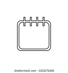 Calendar icon. Event date sign