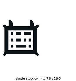 Calendar icon. Event date sign