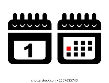 Calendar icon featuring date display for monthly planning and organization needs.