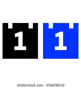 Calendar icon. First number