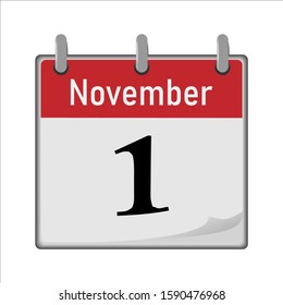 Calendar icon is the first number of the month. 