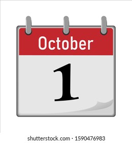 Calendar icon is the first number of the month. 