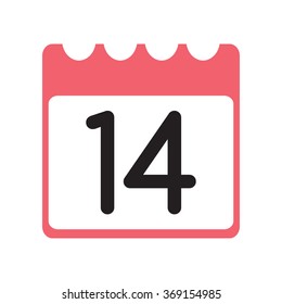 calendar icon flat 14