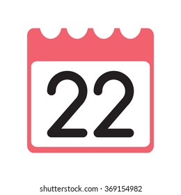calendar icon flat 22