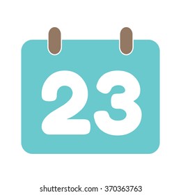 calendar icon flat 23