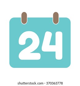 calendar icon flat 24