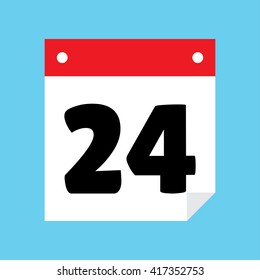 calendar icon flat 24