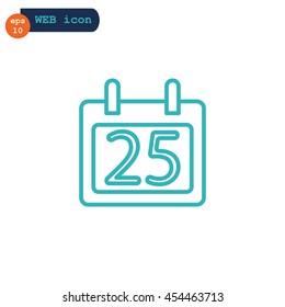  Calendar icon flat .