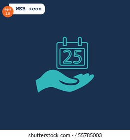  Calendar icon flat .