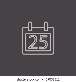  Calendar icon flat .