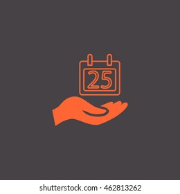  Calendar icon flat .